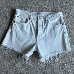 Agolde Parker long short in white